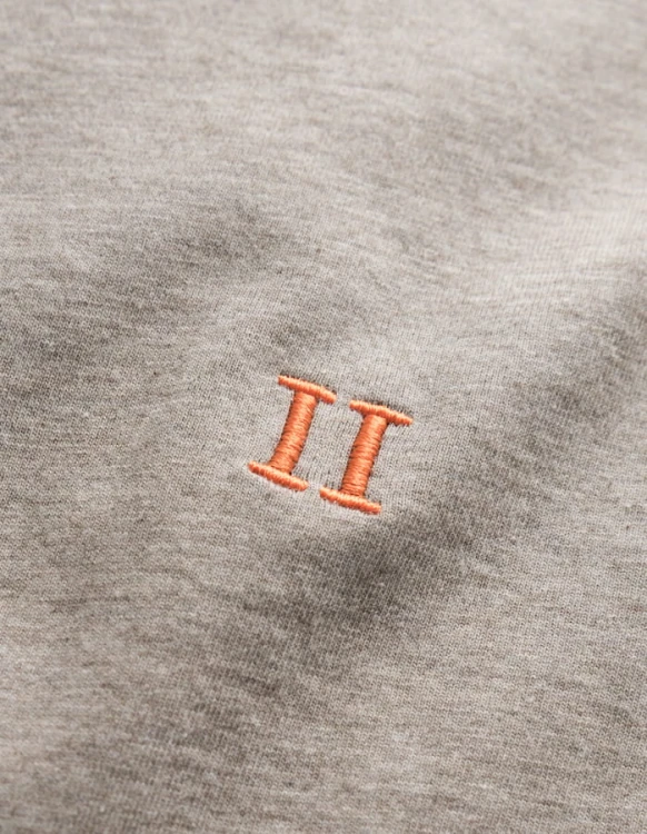 LDM101008 - Nørregaard T-Shirt - 812730-Dark Sand Mélange-Orange - Extra 2.jpg