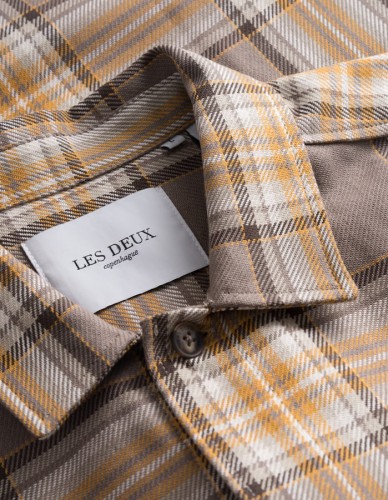 LDM410142 - Keanu Check Twill Shirt - 855215-Walnut-Ivory - Extra 1.jpg
