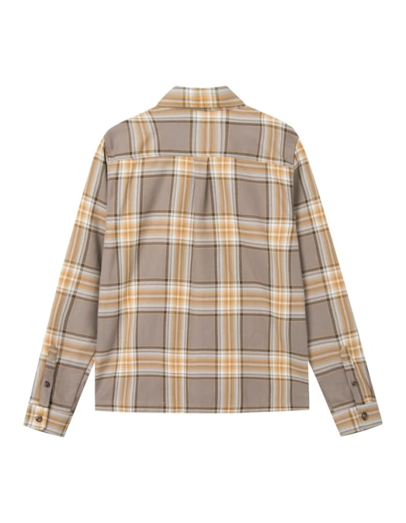 LDM410142 - Keanu Check Twill Shirt - 855215-Walnut-Ivory - Extra 0.jpg